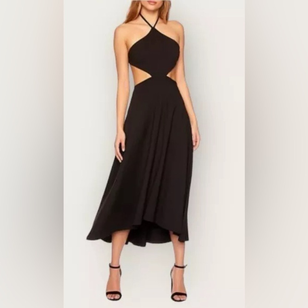 NWOT Susanna Monaco cut-out Jersey midi dress